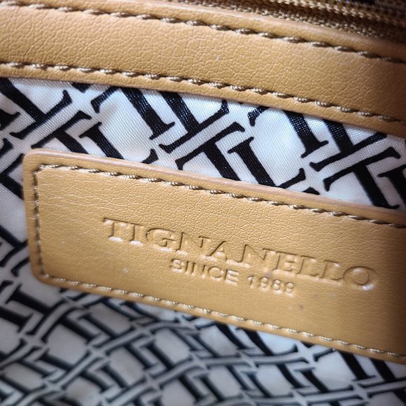 Tignanello Crossbody purse, Camel glove Leather - Picture 6 of 9